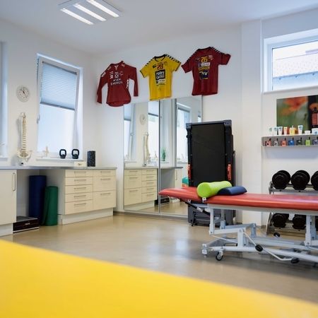 Praxiszimmer für die Physiotherapie