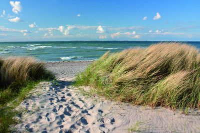 Aussicht über einen Strand an der Nordsee